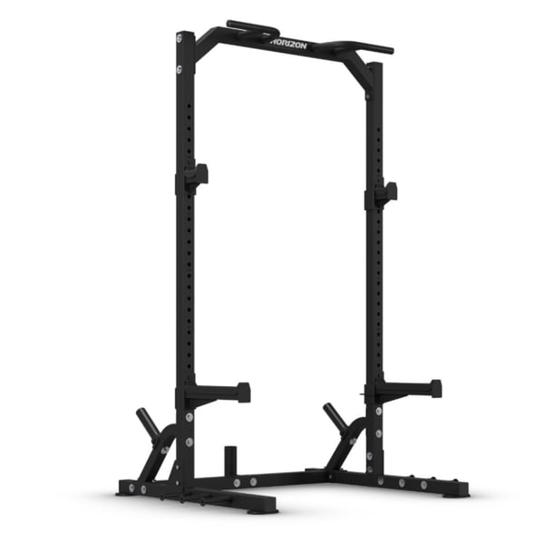 Half Rack Horizon Fitness HHR50 con Brazos de Seguridad y 25 Posiciones de Ajuste